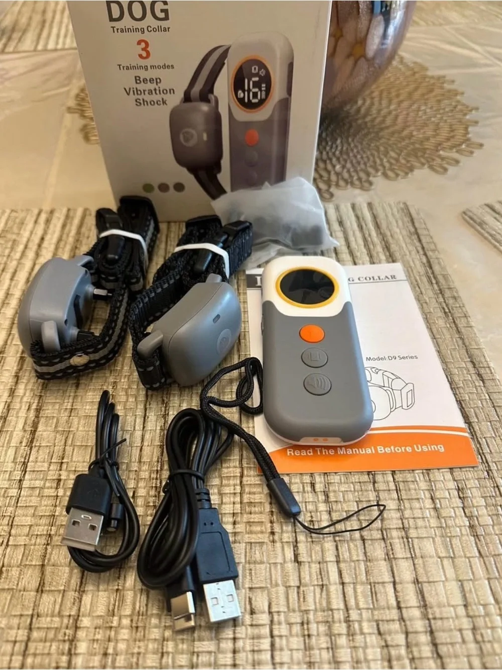 Training Dog Shock Collar for 2 Dogs Rechargeable